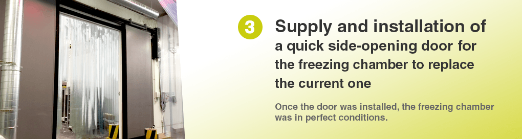 quick side-opening door 