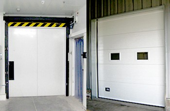doors for loading docks at Makro