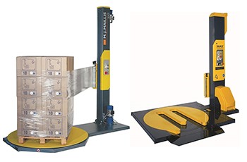 Semi-automatic pallet stretch-wrapper