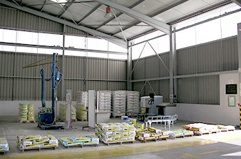 series of metal structures