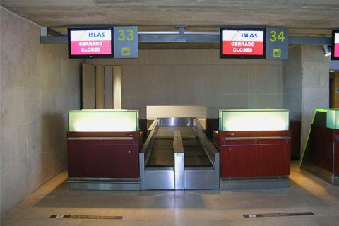 sistema de facturación en aeropuerto Canarias